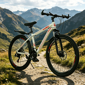 Fashionable Style 27-Speed Dual Disc Brakes <strong>Mountain</strong> <strong>Bike</strong> High-Carbon Steel <strong>Frame</strong> 24-Inch Wheels 200kg Load Capacity for Adults - Product Image 4