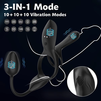 Anneau de verrouillage double anneau en silicone, anneau vibrant multifréquence, télécommande, recharge, jouet sexuel de résonance pour mari et femme, adulte