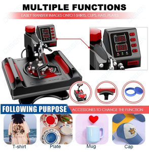Presse à Chaud Multifonctionnelle 5, 6, 8, 10, 11-en-1 pour T-shirts, Mugs, Chapeaux, Casquettes et Assiettes – Modèle Swing Away - Product Image 5