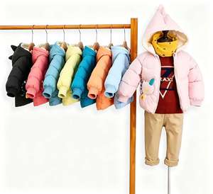 Veste rembourrée pour enfants à motif de <span class=keywords><strong>dinosaure</strong></span>, manteau d'hiver à capuche doublé en polaire, vêtements d'extérieur chauds et décontractés pour bébés garçons et filles - Product Image 1