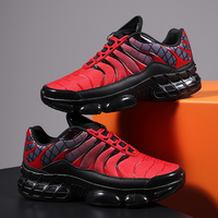 Chaussures de sport décontractées pour hommes, haute qualité, avec coussin d'air, tissage volant, résistantes à l'usure, à lacets, rehaussantes, tendance transfrontalière