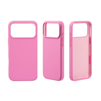 Étui de téléphone portable en silicone liquide antichoc, imperméable, de luxe, couleur unie, coque souple, anti-chute pour 15 Pro Max pour 17