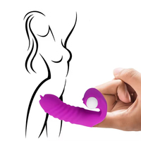 Fabrikpreis Großhandel Zungen-Leck-Vibrations-Fingerhülle für Frauen Paare Tragbarer G-Punkt-Massager Klitoris-Stimulator