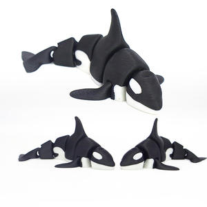 ของเล่นพลาสติกพิมพ์ 3 มิติ Vashine <span class=keywords><strong>รูป</strong></span>สัตว์น้ำสีสันสดใส ของเล่นเสริมสร้างความคิดสร้างสรรค์ ตุ๊กตา<span class=keywords><strong>ปลาวาฬ</strong></span><span class=keywords><strong>เพชฌฆาต</strong></span>ขยับข้อต่อได้ เป็นของขวัญที่เหมาะสำหรับเด็ก - Product Image 3
