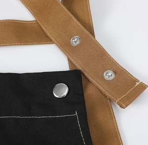 Eco Friendly Custom <b>Barista</b> <b>Apron</b> with Adjustable Neck Strap Heavy Duty Cafe <b>Apron</b> with Pockets - Product Image 5