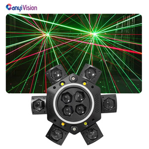 Luz láser inalámbrica DMX para escenario, luz de haz RGB con control inalámbrico - Product Image 1