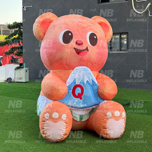 Customized Design Bear Cartoon Characters Inflatable Cute for Party Decoration Advertising Inflatable Moon Customized Bear - Product Image 3