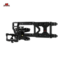 POISON FROG 76002 support de plaque d'immatriculation en acier inoxydable pleine grandeur noir pour Jeep Wrangler JL accessoire extérieur cadre de plaque d'immatriculation
