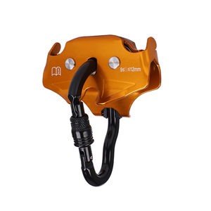 Poulie de câble en acier 9-12MM à charge élevée avec <span class=keywords><strong>mousqueton</strong></span> Poulie de croisement aérien d'alpinisme en plein air poulie double - Product Image 4