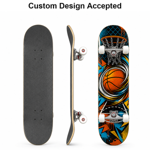 Planche de skateboard complète en érable 7 plis OEM personnalisée, 80 cm, double kick, style old school rétro, graphisme voiture Lowrider, pour hommes - Product Image 5