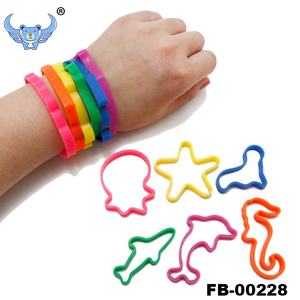 סיטונאי המפלגה טובות כיף טיפשי מגוון גן חיות בעלי החיים בצורת צמיד שיער סיליקון גומי להקות - Product Image 2