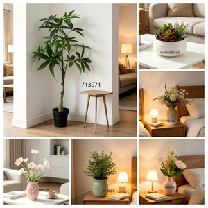 Faux Arbre à Monnaie <span class=keywords><strong>Pachira</strong></span> Porte-Bonheur en Pot Céramique, Plante Artificielle Réaliste avec Tronc <span class=keywords><strong>Tressé</strong></span> et Feuillage, Décoration Intérieure Longue Durée - Product Image 5