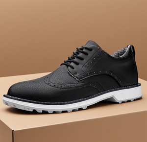 Chaussures <span class=keywords><strong>de</strong></span> <span class=keywords><strong>golf</strong></span> professionnelles pour hommes, baskets pointues antidérapantes pour l'extérieur et imperméables avec logo personnalisable - Product Image 2