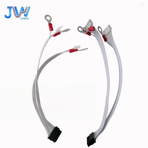 定制多芯扁平带状线束，带环形端子 24AWG，适用于汽车和家用电器 - Product Image 1