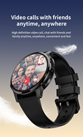 Jam Tangan Pintar Android 4G Unisex Layar OLED Tahan Air IP67 Kartu SIM GPS dengan Playstore