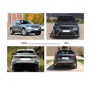 Kit carrosserie pour <span class=keywords><strong>Range</strong></span> <span class=keywords><strong>Rover</strong></span> <span class=keywords><strong>Velar</strong></span> L560 SVA <span class=keywords><strong>SVR</strong></span> Style Pare-chocs avant et arrière 2017+ Garde de pare-chocs avant en plastique ABS Grilles - Product Image 4