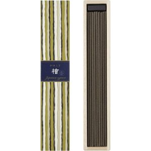 Bâtons d'encens japonais Nippon Kodo Kayuragi en cyprès Hinoki, fabriqués au Japon, 40 pièces avec support, arôme bois de forêt - Product Image 1
