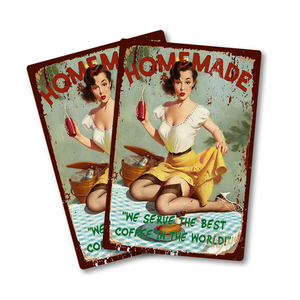 adver pin up plaque en métal pour le club de barre signe d'hôtel <span class=keywords><strong>J</strong></span> AIME MAQUILLAGE unique garage en métal signes - Product Image 6
