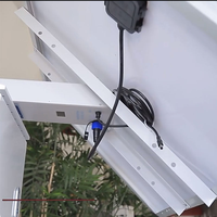 Panel Solar de 100W 12V, Batería de Litio de 60Ah, Controlador PWM, Kit de CCTV Fuera de la Red para Sistema de Energía Solar Doméstico y Exterior