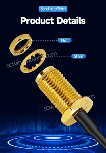 <span class=keywords><strong>Mcx</strong></span> Nam Góc phải để <span class=keywords><strong>SMA</strong></span> Nữ kết nối rg178 rg316 Cáp RF Pigtail 10cm 15cm 30cm dài - Product Image 6