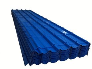 Tôles d'acier ondulées pour toiture en zinc rouge, personnalisées en usine, avec revêtement couleur PPGI. - Product Image 6