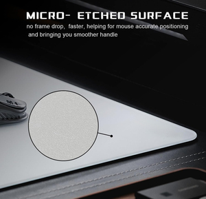 Chuyên nghiệp Esport siêu mịn kính cường lực chuột <span class=keywords><strong>Pad</strong></span> cứng chơi game với chống trượt kiểm soát tốc độ hàng đầu Bề mặt vi khắc - Product Image 2