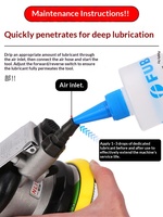 Huile d'entretien pour outils pneumatiques 500ML pour agrafeuse pneumatique, machine à coudre et marteau pneumatique (Modèle MT-301)