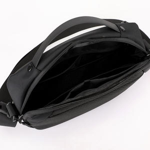 Wepower <b>Men's</b> Crossbody <b>Bag</b> Large Capacity Solid Color Letter Stitching Soft Handle Interior Compartment Everyday Outfits - Product Image 2