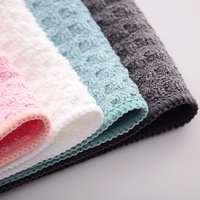 Chiffon de nettoyage de table en microfibre gaufrée de haute qualité, personnalisé, avec étiquette suspendue, pour la cuisine