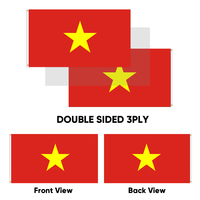 Vente en gros 3x5ft drapeaux du Vietnam polyester 68D/100D Personnaliser toutes les nations expédition rapide Fournisseur fiable livraison rapide