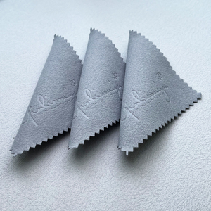 맞춤형 커스텀 로고 극세사 스웨이드 시계 다이아몬드 주얼리 금은 광택 세척 클리너 융 - Product Image 5