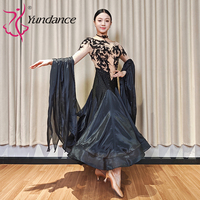 Robe de danse de salon standard internationale personnalisée B-25181 pour femmes, en spandex/polyester, pour les spectacles sur scène