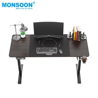 Bureau de travail électrique professionnel moderne réglable en hauteur, en métal, pour ordinateur et jeux, usage commercial