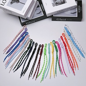 DEE.LUN Polyester Braided Rope Durable Adjustable Lanyard Custom Logo Plastic Buckle 20 Colors for Car Key Chains Jewelry Making