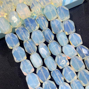 Natürlicher Edelstein Unregelmäßig facettierte Freiform Polygon Edelstein Perlen, <span class=keywords><strong>Nugget</strong></span> Stones <span class=keywords><strong>Strand</strong></span> für DIY Schmuck herstellung (13x17mm, 20CM) - Product Image 6