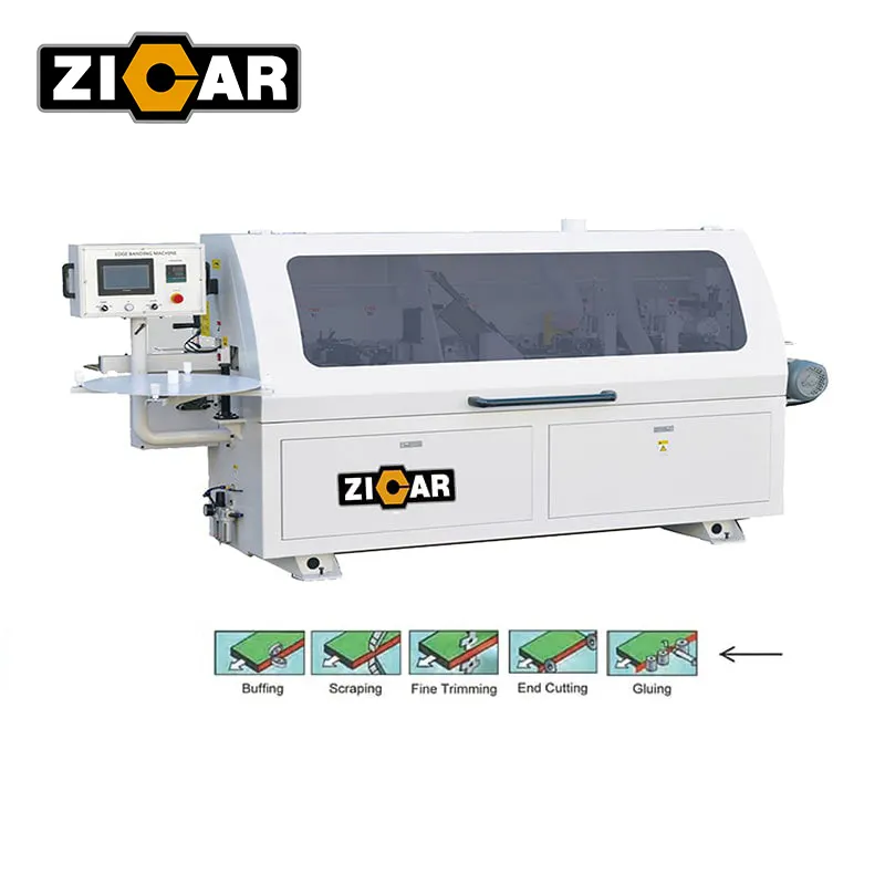 Полностью Автоматическая ленточная машина ZICAR MF50G для обработки кромок, оборудование для деревообработки