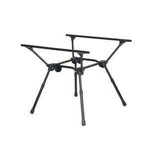 Custom Outdoor Lightweight Wood Grain Aluminum Roll up Foldable Camping Picnic <b>Table</b> With Carry Bag - Product Image 5