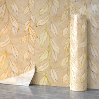 Panneau mural en marbre 3D de luxe à coller pour la rénovation de la maison