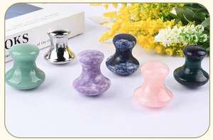 Stainless Steel Gua Sha Mushroom Facial Tool for Acupressure Massage Zinc Alloy Guasha Mushroom Fascia <b>Scraper</b> Stainless Steel - Product Image 2