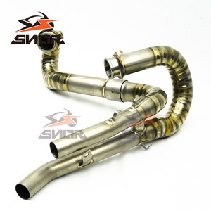 SNOR gros tuyaux d'échappement <span class=keywords><strong>Motocross</strong></span> échappement adapté pour <span class=keywords><strong>Triumph</strong></span> SCRAMBLER 1200 WE avant milieu fin - Product Image 1