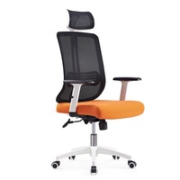 Chaise de bureau moderne pivotante en tissu pliable avec dossier confortable, pour la maison, le bureau, les jeux électroniques, inclinable, réglable en hauteur, en maille