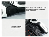 Guantes de Motocicleta de Cuero Genuino al por Mayor en Stock, Guantes Largos con Pantalla Táctil y Protección Contra Impactos para Carreras de Motos