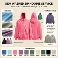 Hoodie Zipper Pria Vintage Bahan Terry Cotton, Sweatshirt Warna Solid Retro, Jaket Streetwear Musim Gugur Musim Dingin untuk Pasangan, OEM Custom