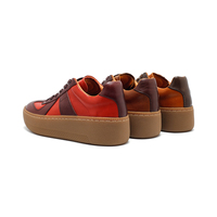 Chaussures plates à plateforme bicolores pour femmes