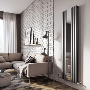 Radiateur électrique de salle de bain Bode, design anthracite, avec miroir, radiateur vertical, vente chaude - Product Image 2