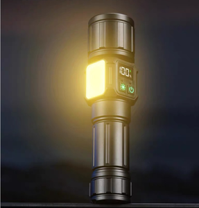 Xuyên biên giới mới Zoom tầm xa COB + Đèn pin laser trắng với đèn pin đa chức năng từ tính kỹ thuật số - Product Image 4