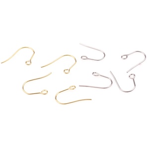 Small U Shape <b>Earring</b> <b>Hook</b> | 18K PVD Gold Plated Stainless Steel Open Loop Ear Wire for DIY Dangle Jewelry Making Findings - Product Image 5