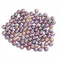 Perles d'eau douce Zhuji Edison baroques naturelles violettes froissées, perles en vrac de 8-9 mm, qualité A, pour la fabrication de bijoux