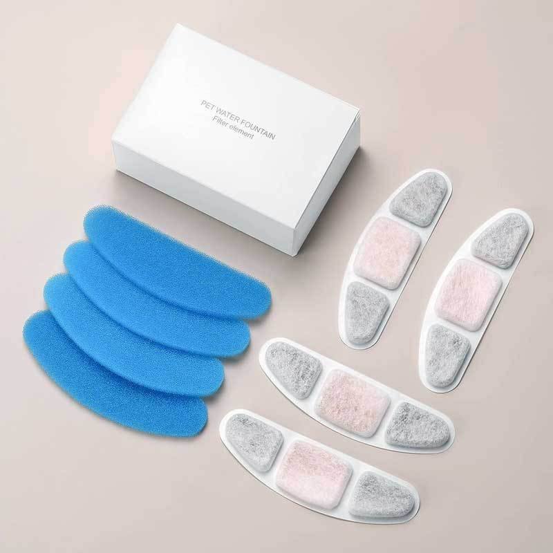 ตลับกรองสีขาว คอตตอนสีน้ำเงิน ชุด 4 ชิ้น