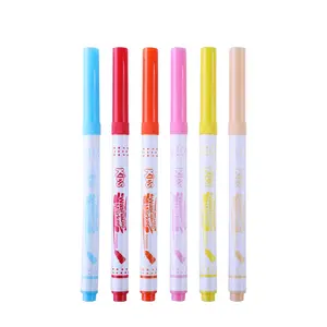 Silm Shape Multi Colors Children Painting Water Color Pen For Kids, Water Color Marker Pen, Watercolor Brush Pen